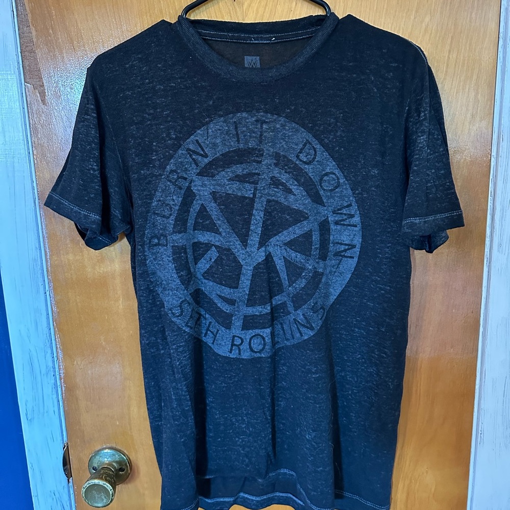 Seth Rollins “Burn It Down” Acid Wash Shirt